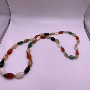 🐱 5 FOR $10.  BEAUTIFUL MULTI-COLORED NATURAL STONE NECKLACE